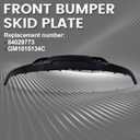 Front Bumper Lower Valance Compatible with Chevrolet Chevy Silverado 2016-2019 1500 W/O Tow Hooks Holes Replace 84029773 GM1015134C