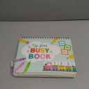 Hadley Designs My First Busy Book Toddlers 3-5, Montessori Preschool Learning Activities Age 4-5, 174 Pcs Velcro Busy Book, Travel Toys Airplane Car Quiet Time, Sensory Toys, Pre K Graduation Gifts