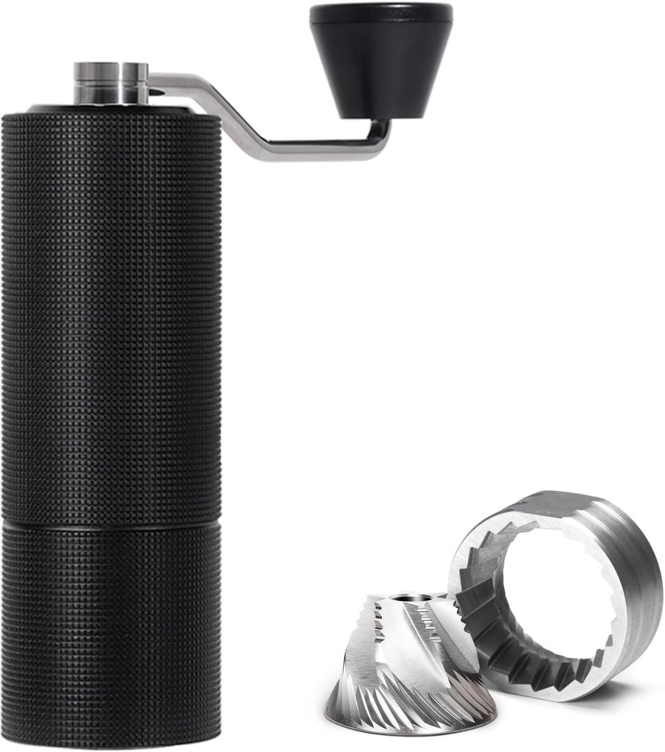 TIMEMORE Manual Coffee Grinder CNC Stainless Steel Conical Burr Coffee Grinder with Capacity 20g Chestnut C3 Internal Adjustable Setting for Pour Over French Press Coffee for Hand Grinder Black