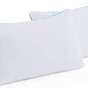 Linenspa Two Pack Shredded Gel Memory Foam Pillow, King Size Cooling Bed Pillow Soft and Supportive Side, Stomach, and Back Sleepers Pack of 2 CertiPur Certified