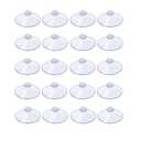AQUANEAT 20 Packs Suction Cups 2.2 Inch Clear Sucker Pads Without Hook for Glass Home Organization Decoration