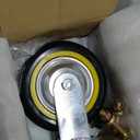 Gate Wheels for Metal Tube Gate - 6" Farm Gate Wheel for Metal Swing Gate Fence Support - 1 Pack