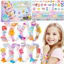 Eichhoo Friendship Bracelet Making Kit for Girls, 5-12 Year Old Girl Birthday Gifts, Arts and Crafts Kits for Kids, Girls Toys Age 5 6 7 8 9 10 Years Old, Kid Jewelry Making Kit with Charm (Mermaid)
