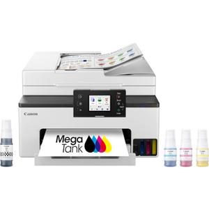 Canon Megatank GX2020 All-in-One Wireless Supertank [Megatank] Printer | Print, Copy and Scan| Mobile Printing |2.7" LCD Color Touchscreen | Auto Document Feeder and Auto Duplex Printing