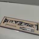 V.R.HOPE Resin Watch Band Compatible with Apple Watch Band for Women 38mm 40mm 41mm 42mm Tortoise Fashion Lightweight Bracelet Strap for iWatch Series 11/10/9/8/7/6/5/4/3/2/1/SE3 (Black Floral)