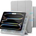 ESR for iPad Pro 13 Inch Case (M5/M4) 2025/2024, Powerful Magnetic Attachment, Slim Trifold Stand Case, Supports Pencil Pro & Pencil(USB-C), Auto Wake/Sleep, Rebound Series, Grey