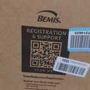 BEMIS 500EC 390 Toilet Seat with Easy Clean & Change Hinges, 1 Pack Round, Cotton White