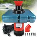 Pond Fountain Aerator, F1-4 1HP 750W 110V PowerfuI Floating Pond Fountain Pump With 100 FT Power Cord, Outdoor Pond Aerating Fountains Cascade Pump for Small Large Ponds Lake Pond Jet System