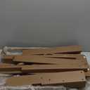 Ciokea Folding Adirondack Chair Wood Texture, Patio Adirondack Chair Weather Resistant, Plastic Fire Pit Chair with Cup Holder, Lawn Chair for Outdoor Porch Garden Backyard Deck (Teak)