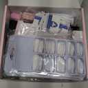 Acrylic Nail Kit with Drill: 20g Clear White Pink Acrylic Powder and Liquid Beginners Set - Professional Brushes Nail Tips Nail Supplies - Full Tools Extensions Starter for Women Home & Salon