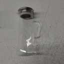 Glass Water Pitcher with Lid and Spout, 2L/68 Ounces Heat Resistant Borosilicate Glass Carafe, Temperature Safe