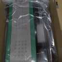 Vinyl Record Player with Speakers & Wireless Receiver Turntable for Vinyl Records 3 Speed 3 Size LP Player Portable Turn Table Vinyl Records Players Headphone AUX RCA Auto Stop New Sleek Dark Green