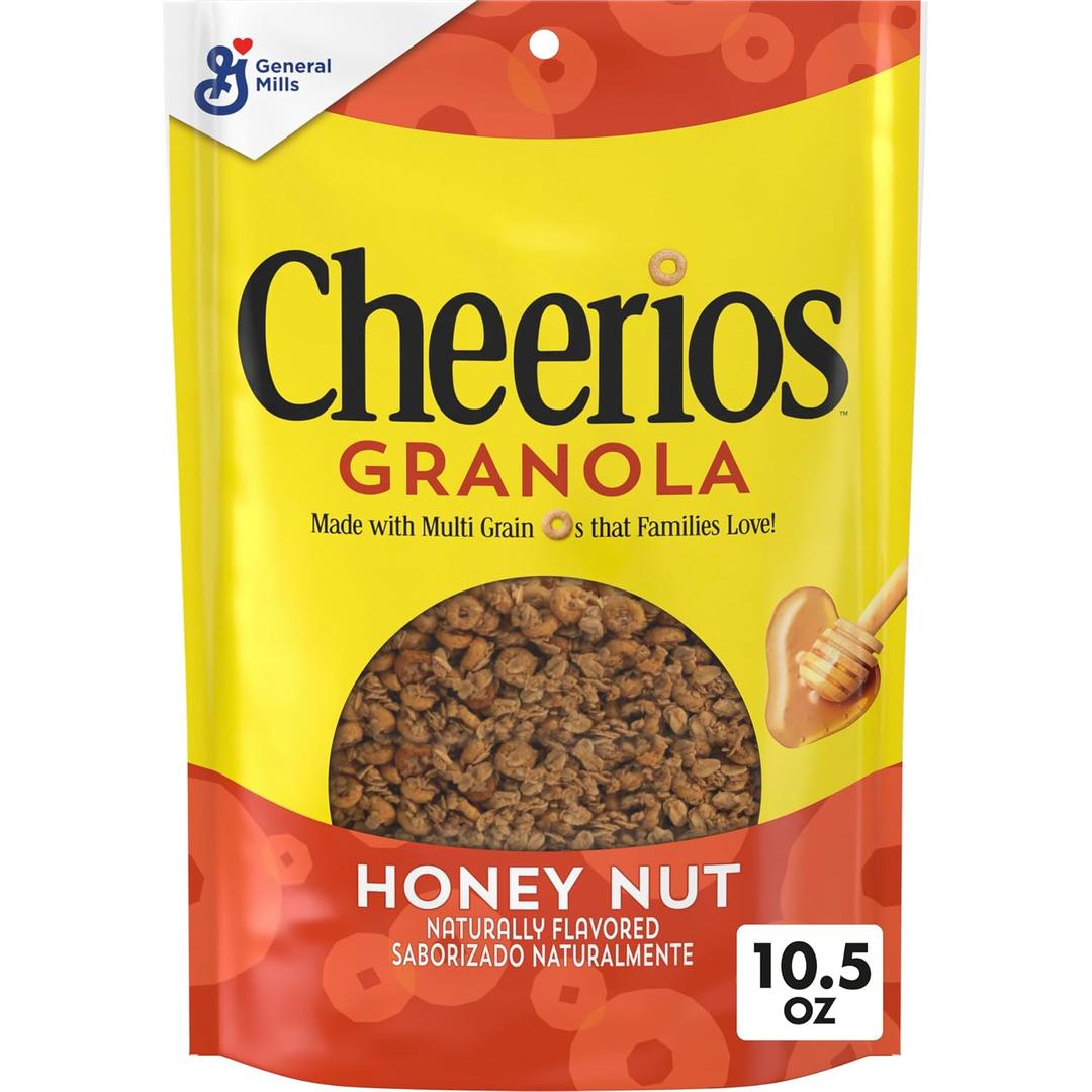 Cheerios Honey Nut Granola, Good Source of Fiber, 9 Vitamins & Minerals (EXP 09/02/26)