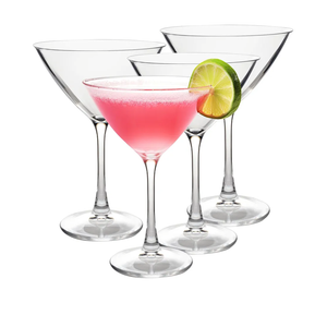 D'Eco Unbreakable 9 oz Martini Glasses (Set of 4) - 100% Tritan Glassware- Reusable Shatterproof Espresso & Dirty Martini Glasses- Great for Summer Pool Parties, Girls' Nights - Wedding Gift Idea