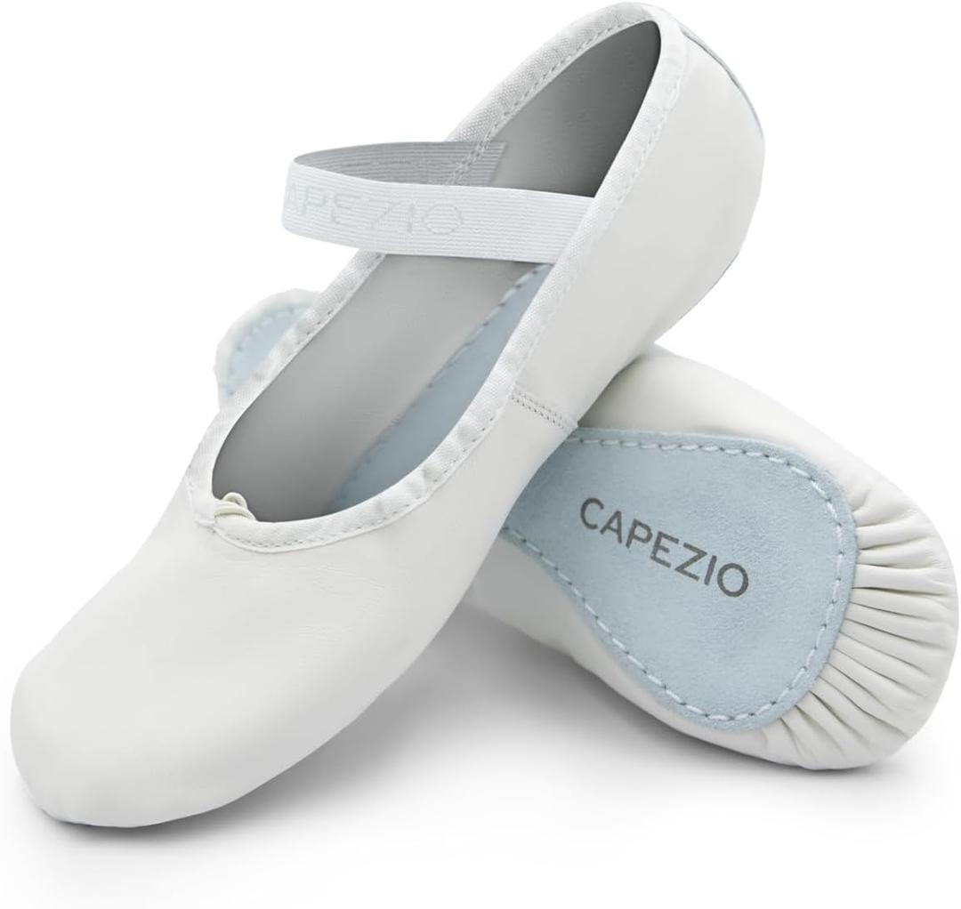 Capezio girls Toddler Daisy Ballet Tod dance shoes, White, 7 Toddle r US