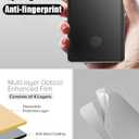 2 x 2pcs Anti-Fingerprint Matte Hydrogel film for Samsung Galaxy S25 5G 6.2" Anti-Glare Transparent Soft TPU Screen Protector Explosion-Proof Fingerprint Unlock, Self-Healing, Ultra-Thin