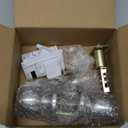 BESTTEN Keyed Same Exterior Door Knob and Single Cylinder Deadbolt Combo Set, Keyed Alike Entry Door Knobs with Lock and Keys for Entrance and Front Door, Satin Nickel