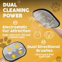 2 x 2 Pack Pet Hair Remover Gloves – Cat & Dog Fur Removal Mitt, Reusable Hair Cleaner Glove for Couch, Furniture, Clothes & Car Seats, Lint Cleaning Mitt, Animal Hair Remover Tool