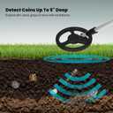 Bounty Hunter Gold Digger Kids Metal Detector Lightweight Beginner Metal Detector for Treasure Hunting Coins, Jewelry, Relics & Gold Waterproof Coil, Trash Eliminator Made in USA