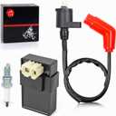 Igniter CDI Box and Ignition Coil Spark Plug For Honda 1993-2006 TRX300EX 300EX Sportrax 300 30410-Hm3-003