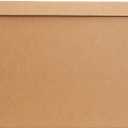 Amazon Basics Moving and Storage Boxes with Handles and Lift-Off Lids, Medium, 19" x 14.5" x 15.5", Brown, 10-Pack
