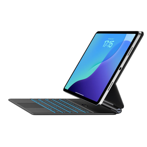 Jibrealg Keyboard Case for iPad 11th (A16, 2025) & iPad 10th Generation, UltraSlim Magic Keyboard with MultiTouch Trackpad, 7 Colors Backlight, Smart Keyboard for iPadA16, Black