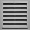 Builders Edge 120051212016 12" x 12" Square Vent 016, Gray