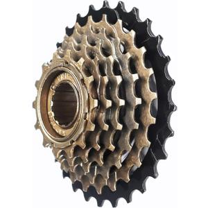 Hycline Bike Freewheel, 6/7/8/9 Speed 14-28T/14-34T/13-32T Bicycle Freewheel Threaded Type Freehub Cycling Replacement Part