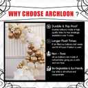 3 x Archloon White Sand Gold Balloons Garland Arch Kit,192PCS White Nude Balloons with Metallic Chrome Gold Latex Balloons for Birthday Decorations