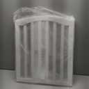 Foldable Wooden Dog Gate - 3-Panel Freestanding Pet Fence, 23.6 Inches, White - Suitable for Doorways & Stairs, Also Works as Baby Gate.