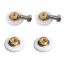 Shower Door Rollers, 4 Pcs 19mm Shower Door Rollers Runners Wheels Replacement for Bathroom Glass Shower Sliding Door