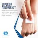 Dynarex Surgical Gauze Sponges - Absorbent Cotton Fabric with Folded Edges - Soft, Durable, Individually Wrapped Dressing - 4x4, 12-Ply, Sterile 2's - 25 Pouches Per Box, Case of 24 Boxes