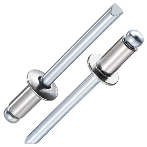 Wensilon (250Pcs) 3/16"x3/8" stainless steel blind pro Rivets,Steel handle and stainless steel mandrel