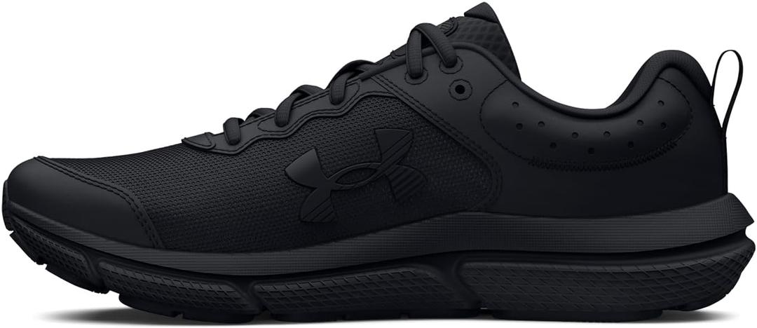 Under Armour Boys' Grade School Assert 10 Athletic Shoes (3.5 Big Kid, (002) Black/Black/Black)