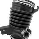HZEL Car Air Cleaner Intake Hose Tube, OEM#17225-R1A-A01 Rubber Vehicle Engine Filter Air Intake Hose Duct with 3 Clamps, Auto Engine Filter Boot Replacement, Compatible with Civic Ilx