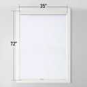 SUNOFF Cordless Blackout Roller Shades Blinds for Windows Free-Stop,Pull Down Room Darkening with Valance,Thermal Insulated Woven Fabric Window Door Blinds for Home,Office,White 35" W x 72" L