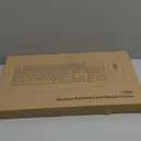 Wireless Keyboard and Mouse Combo, EDJO 2.4G Full-Sized Ergonomic Computer Keyboard with Wrist Rest and 3 Level DPI Adjustable Wireless Mouse for Windows, Mac OS Desktop/Laptop/PC (Black)