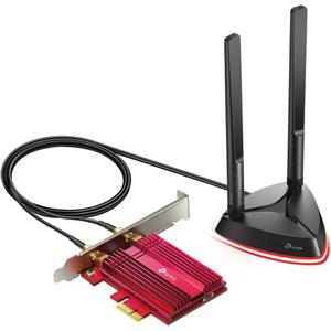TP-Link WiFi 6 AX3000 PCIe WiFi Card (Archer TX3000E), Up to 2400Mbps, Bluetooth 5.3, 802.11AX Dual Band Wireless Adapter with MU-MIMO, OFDMA, Ultra-Low Latency, Supports Windows 11, 10 (64bit)