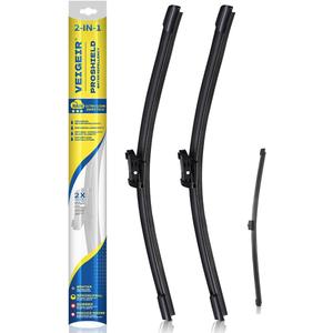 3 Pack Windshield Wiper Blades Compatible with BMW X2 2018-2022, Front and Rear, 24" 20" 13" (A332H)