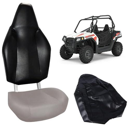 PIT66 Seat Cover, Compatible with Polaris RZR 570 2012-2018/ Fit Polaris RZR 800 2008-2014/ Fit Polaris RZR 900 2011-2014/ Fit ACE 325 570 2014-2017 Vinyl Black Leather Seat Back