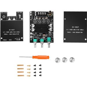 HiFi Bluetooth 5.0 Digital Amplifier Audio Board Power Amplifier DC12~24V/5A 100W+100W