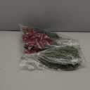 Watayo 45 Pcs Christmas Artificial Pine Branches with Red Berry Stems, 10.5" Faux Evergreen Norfolk Pine Cypress Leaves Stems, Fake Foliage Pine Needles Picks for DIY Craft Garland Home Decor