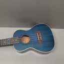 Concert Ukulele Ranch 23 inch Professional Wooden ukelele Instrument with Online 12 Lessons and Gig Bag - Small Hawaiian Guitar - Starry Blue