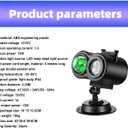 Holiday Halloween Valentine Party Christmas Diwali Projector Light (Indoor, Outdoor, Splashproof IP44), 16 Slides (4 Pictures Each), 10 Wave Effects, Remote Control (Power Timer Speed Flash), 3 Mounts