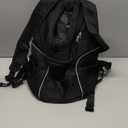 YUDODO 9-14lbs Dog Front Carrier Backpack, Adjustable Breathable Pet Carrier for Small Dogs, Ventilated Puppy Back Pack with Safety Belt, Lightweight Doggy Backpack for Hiking Outdoor(Jet Black, L)