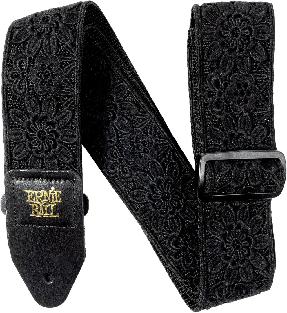 Ernie Ball Classic Jacquard Guitar Strap (Black)