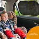 CARAMAZ Car Window Shade for Baby with Certified UV-Protection 2 Pack - 21"x14"