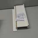 RICHER HOUSE 3 Set White Floating Shelves, 16 inches Wall Mounted White Shelves for Wall Decor, Picture Ledge Shelf with Lip for Storage Nursery, Bedroom, Living Room, Bathroom - White (3pcs*15.75in)