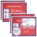 Mahjong Card 2026 Official Mahjong Cards 2026| 2026 Mahjong Cards Official Large Print| Easy to Read Mahjong Card for Enthusiasts(4PCS)