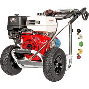Simpson Cleaning 4200 PSI Gas Pressure Washer, 4.0 GPM Power Washer for Commercial Use, Honda GX390 Engine, 50-Foot Steel-Braided Hose, Aluminum Series, 49-State (ALH4240)